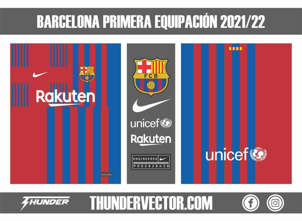 Barcelona primera equipacion 2021-22