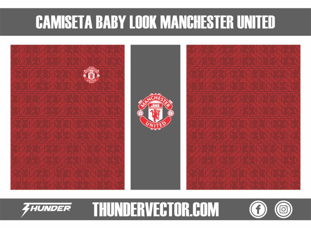 Camiseta Baby Look Manchester United