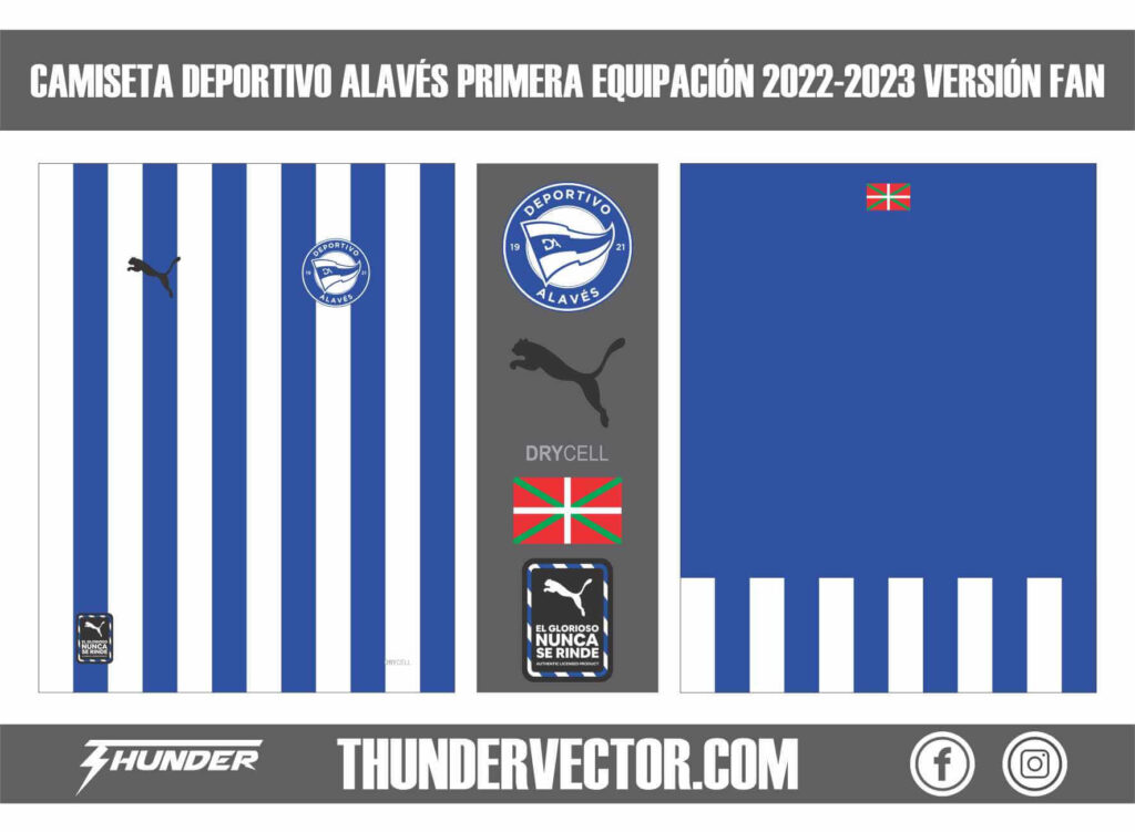 Camiseta Deportivo Alaves Primera Equipacion 2022-2023 Version Fan