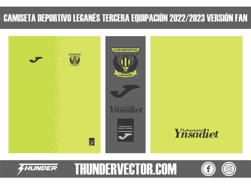 Camiseta Deportivo Leganés tercera equipacion 2022-2023 version fan