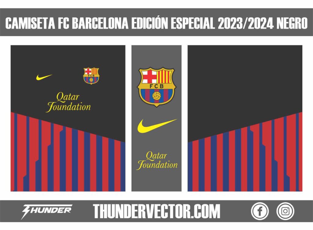 Camiseta Fc Barcelona Edición Especial 2023-2024 Negro
