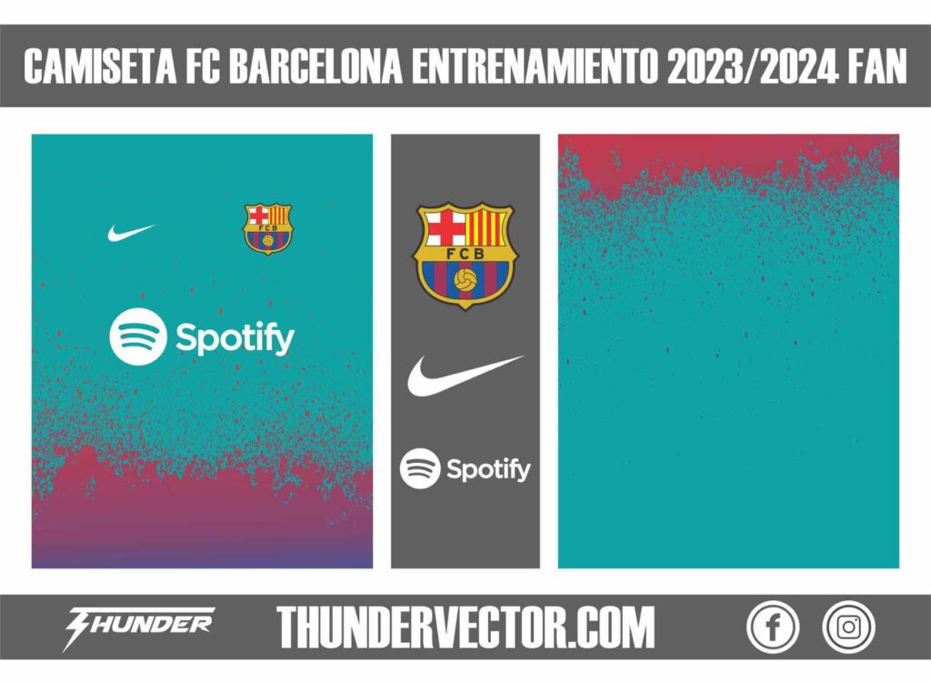 Camiseta Fc Barcelona Entrenamiento 2023-2024 Fan