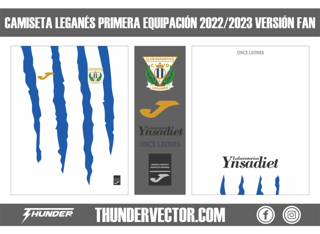 Camiseta Leganes primera equipación 2022-2023 versión fan