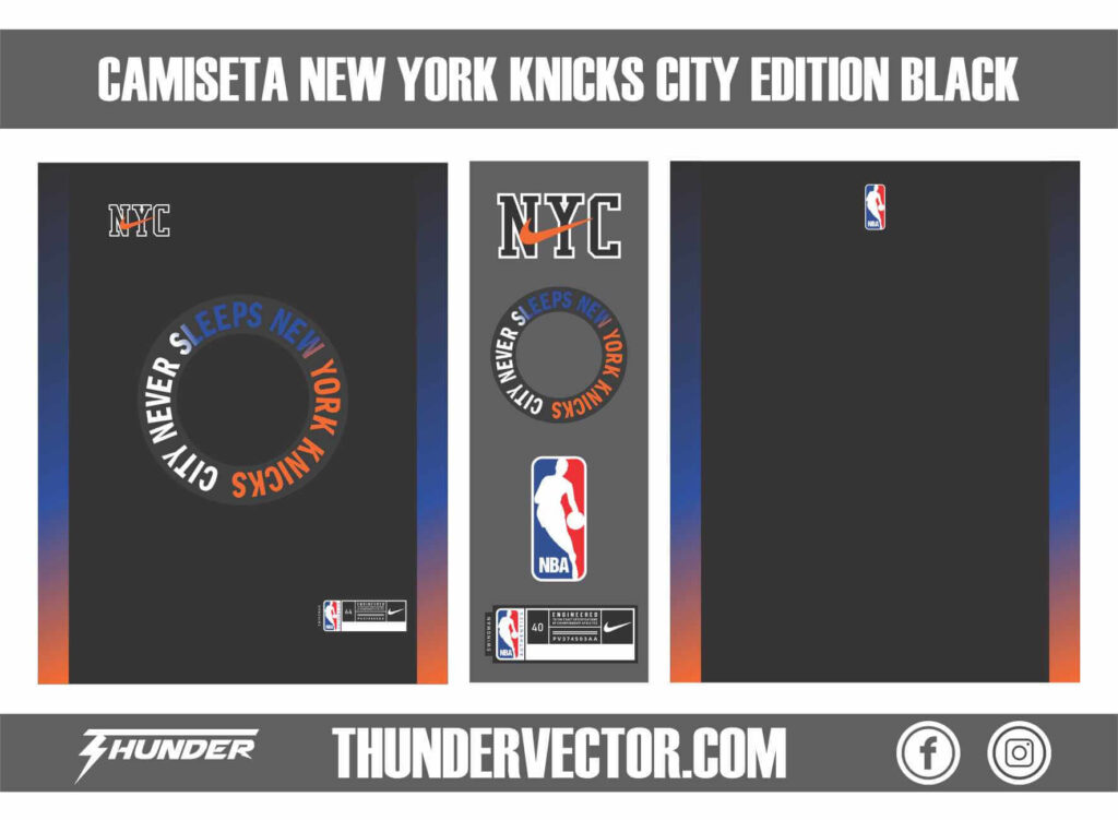 Camiseta New York Knicks City Edition Black