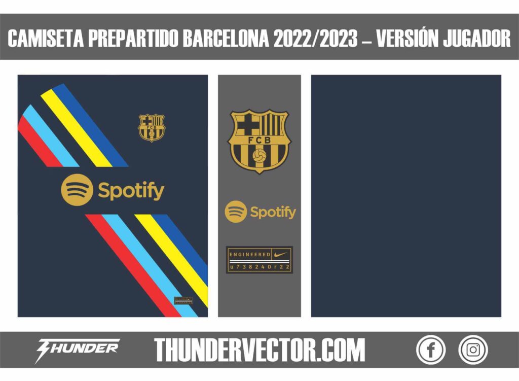 Camiseta Prepartido Barcelona 2022-2023 - Version Jugador
