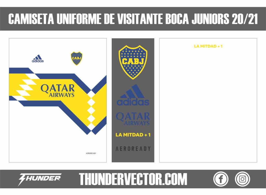 Camiseta Uniforme de visitante Boca Juniors 20-21