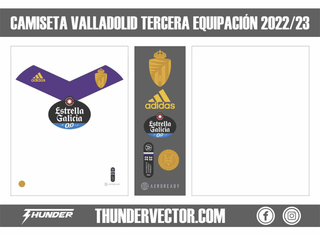 Camiseta Valladolid tercera equipación 2022-23