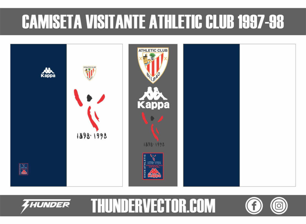 Camiseta Visitante Athletic Club 1997-98