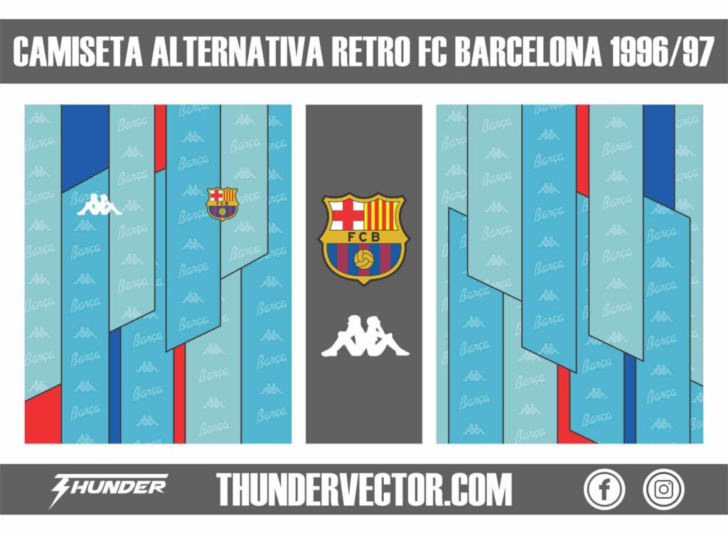 Camiseta alternativa Retro FC Barcelona 1996-97