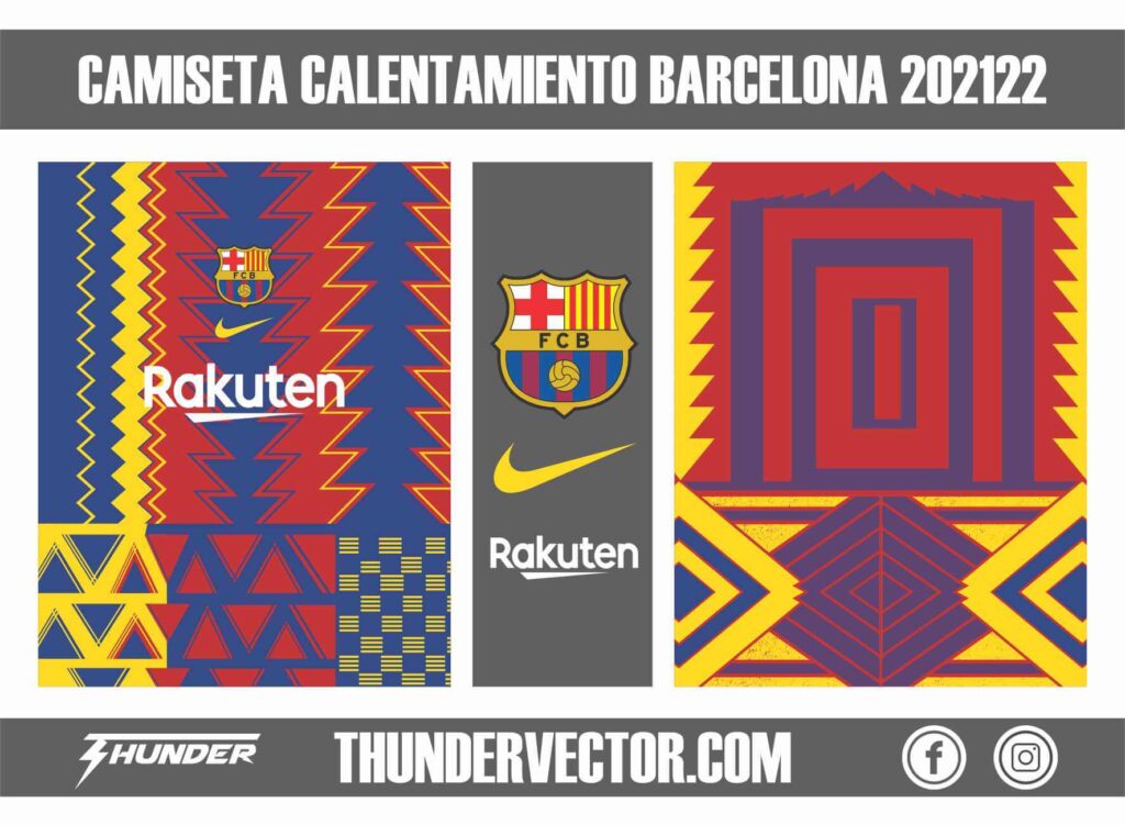 Camiseta calentamiento Barcelona 202122