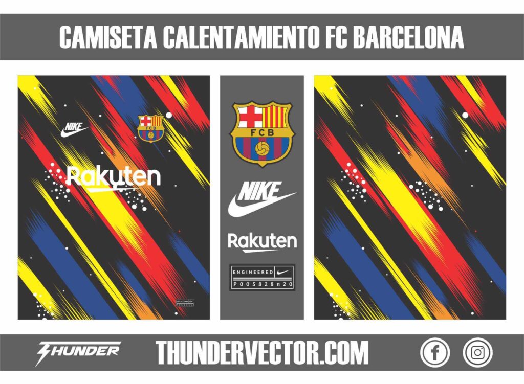 Camiseta calentamiento FC Barcelona