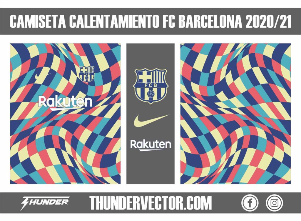 Camiseta calentamiento FC Barcelona 2020-21