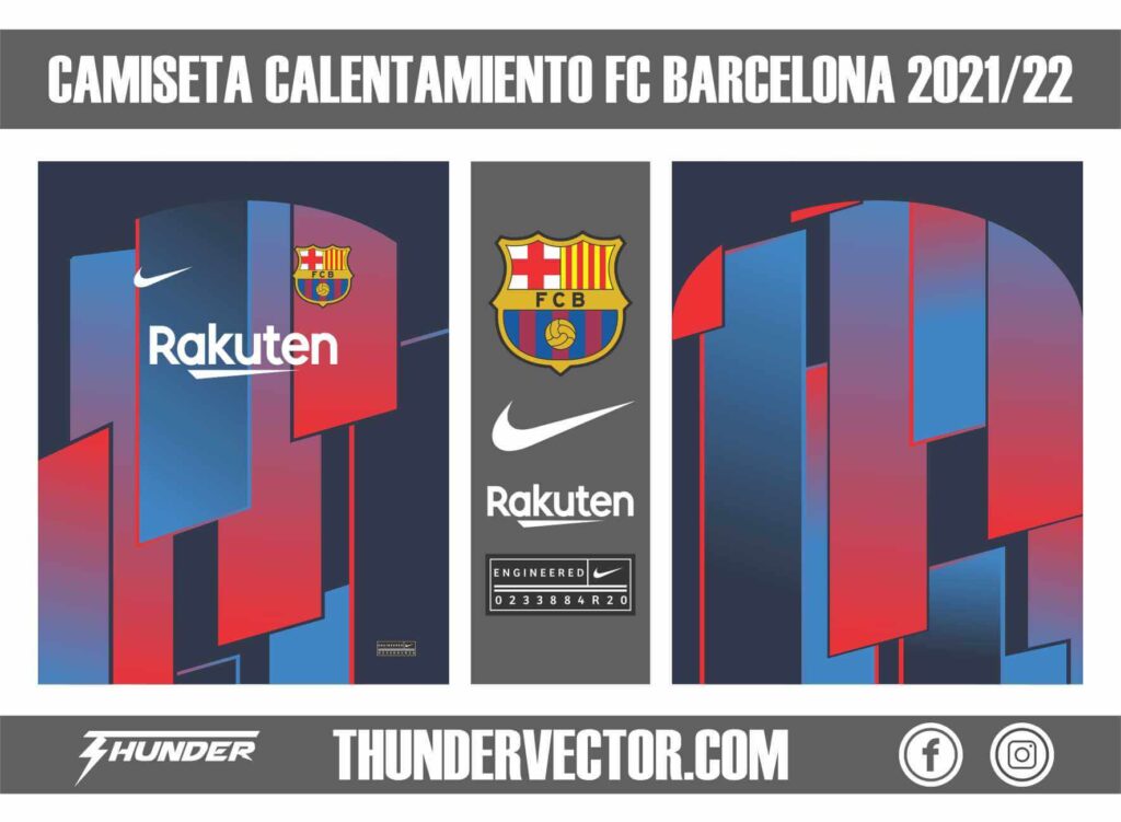 Camiseta calentamiento FC Barcelona 2021-22