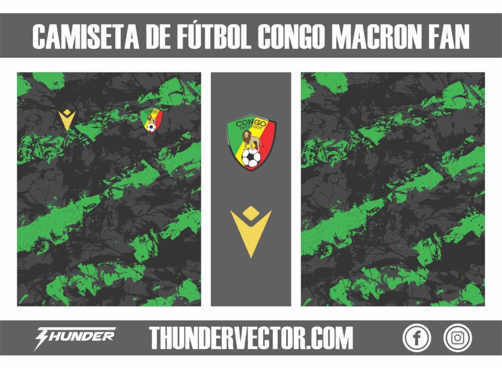 Camiseta de futbol Congo Macron Fan
