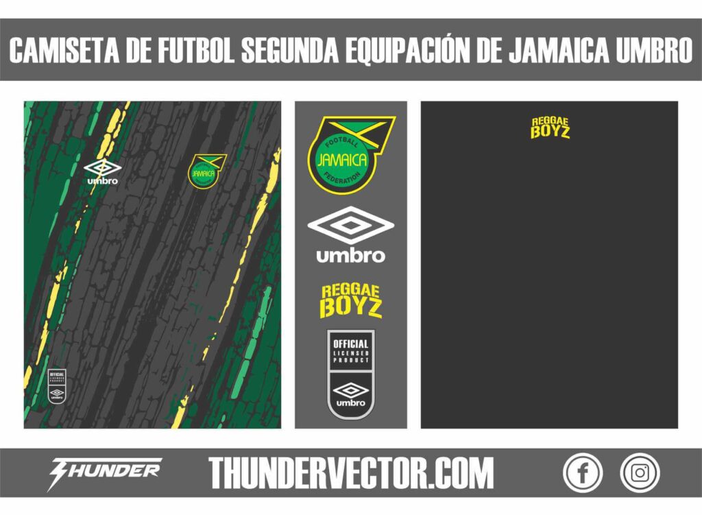 Camiseta de futbol Segunda Equipacion de Jamaica Umbro