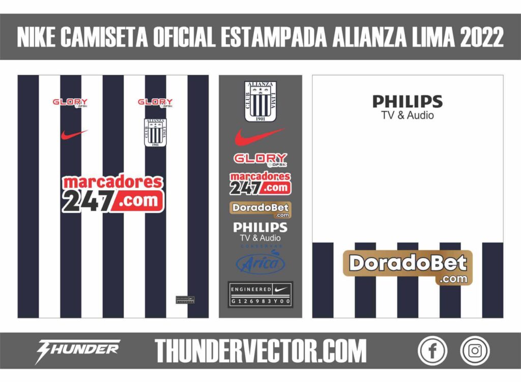 Nike Camiseta Oficial Estampada Alianza Lima 2022