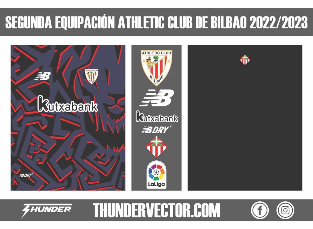 Segunda Equipación Athletic Club de Bilbao 2022-2023