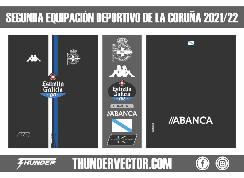 Segunda Equipacion Deportivo de la Coruña 2021-22