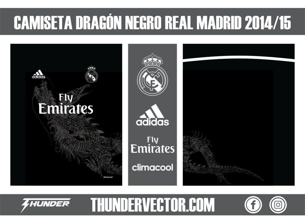 Camiseta Dragón Negro Real Madrid 2014-15