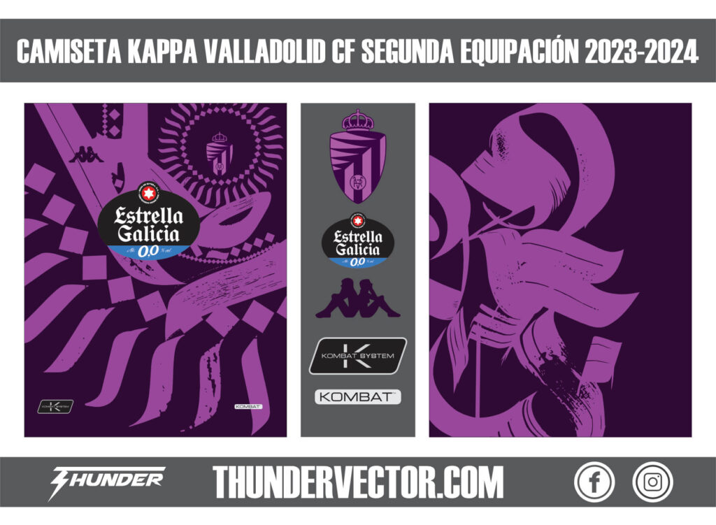 Camiseta Kappa Valladolid cf segunda equipacion 2023-2024