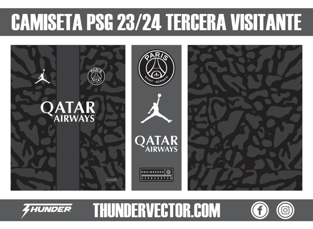 Camiseta PSG 23-24 Tercera Visitante