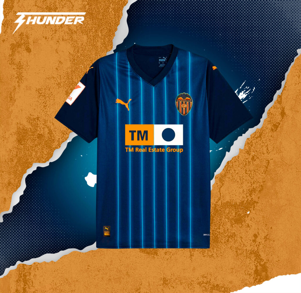 Camiseta Valencia CF segunda equipación 2023-2024 versión fan - camiseta
