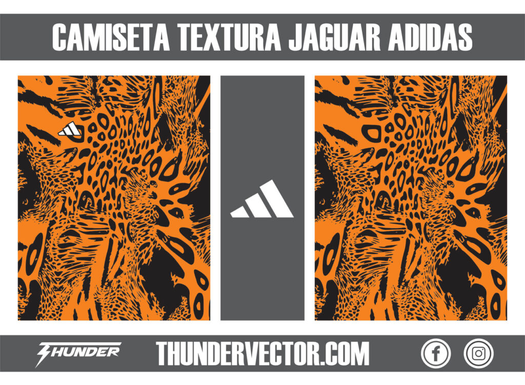Camiseta textura jaguar adidas
