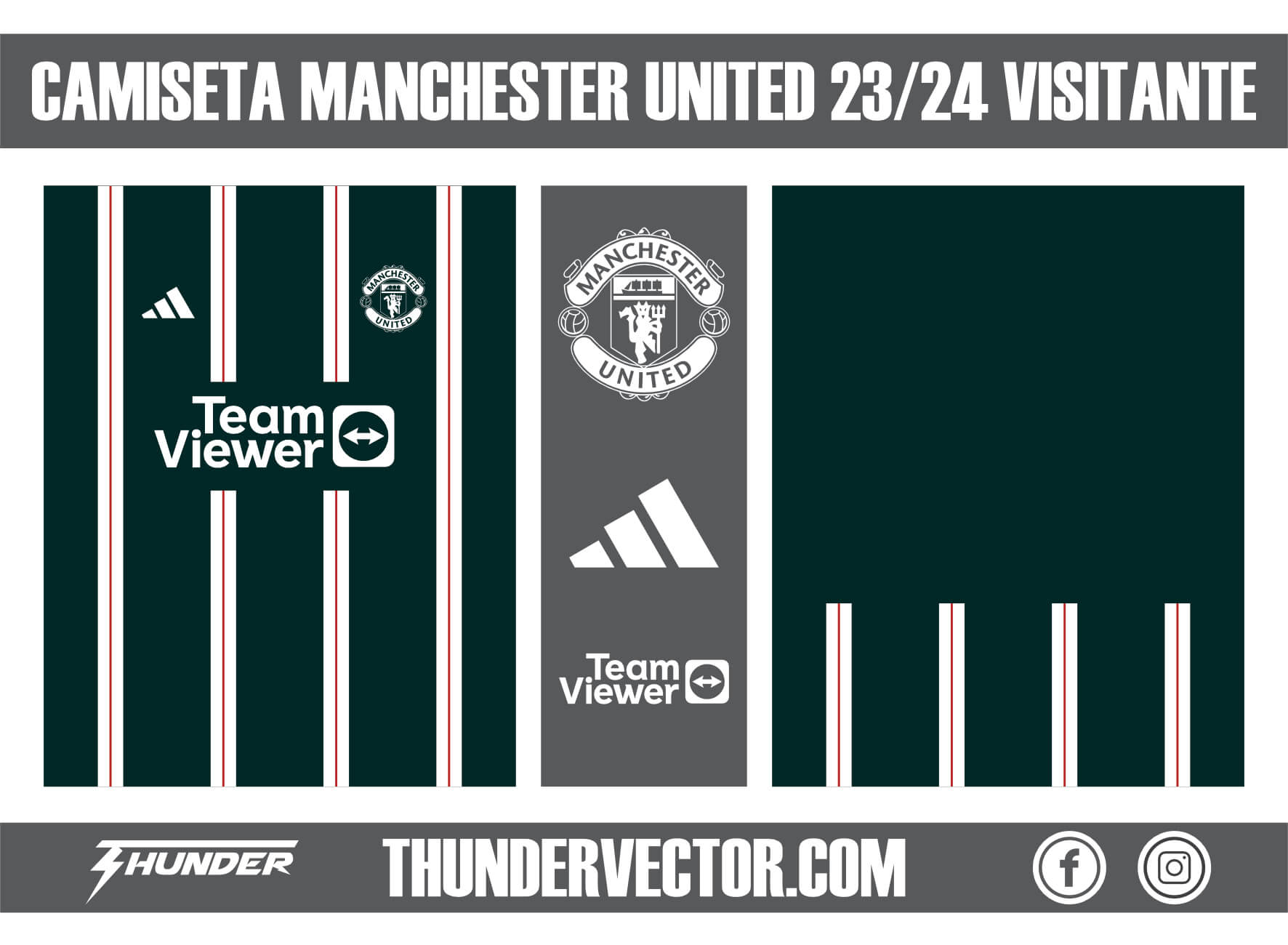 Camiseta Manchester United 23-24 Visitante