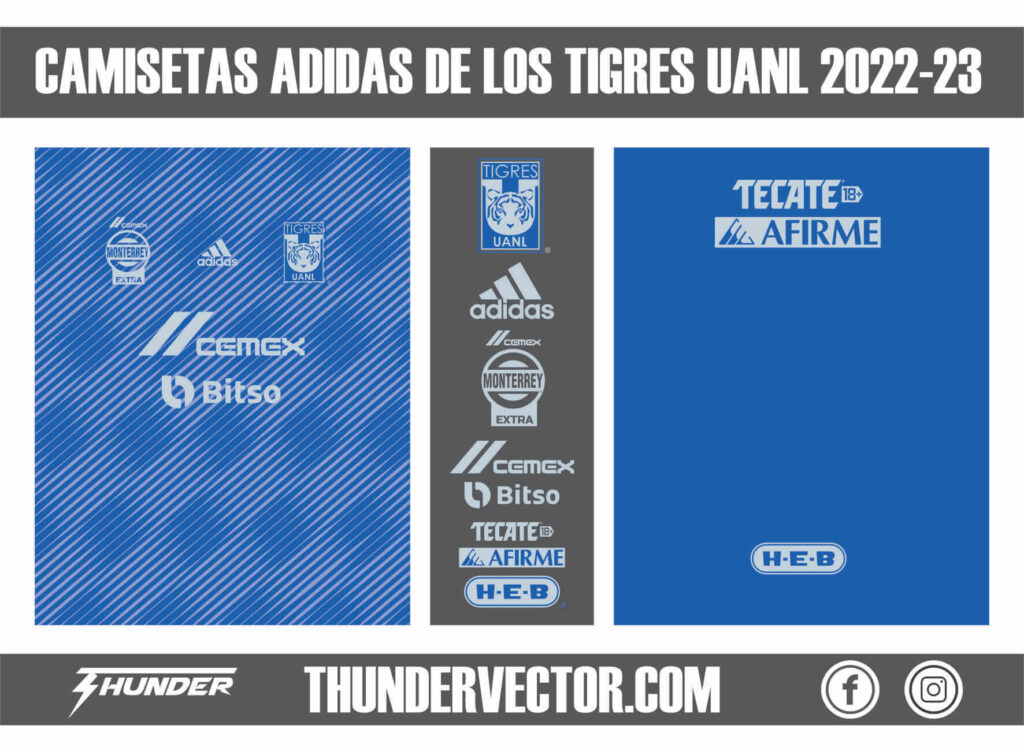 Camisetas adidas de los Tigres UANL 2022-23
