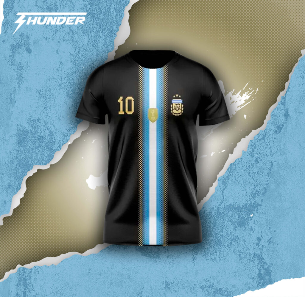 Camiseta Argentina Campeón 2022 3 Estrellas - camiseta