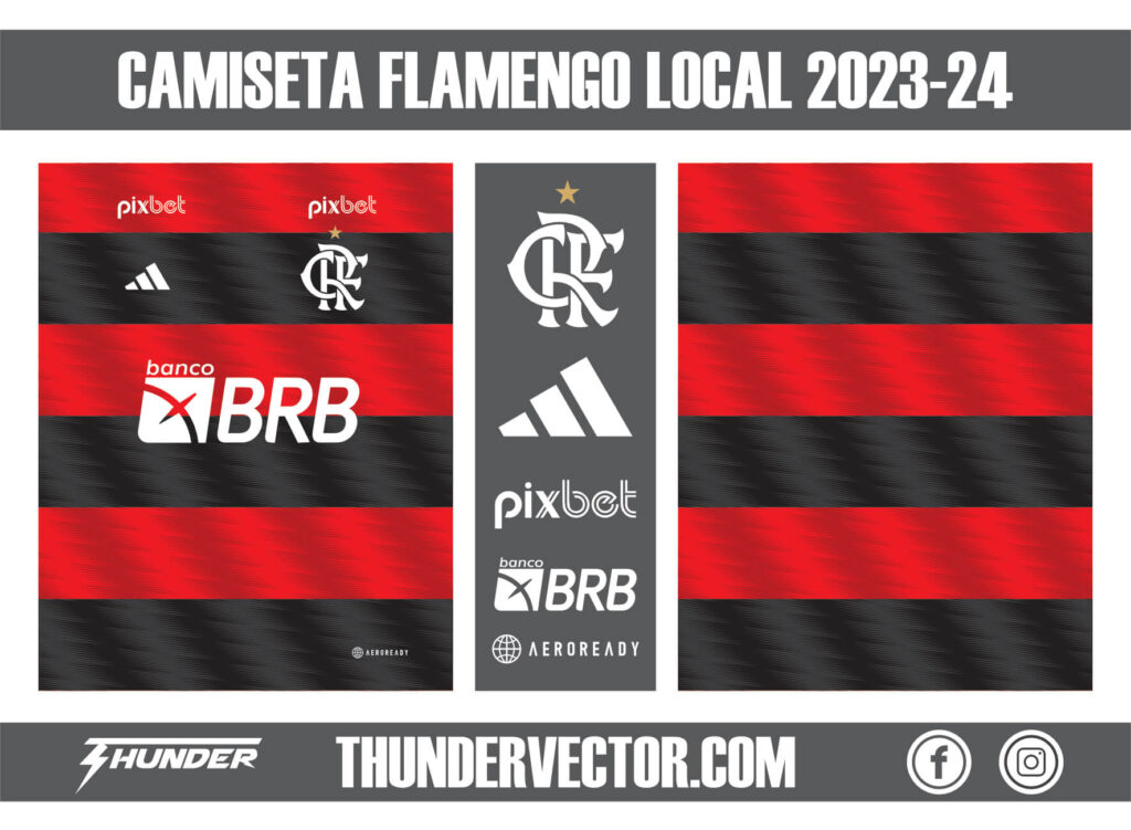 Camiseta Flamengo Local 2023-24