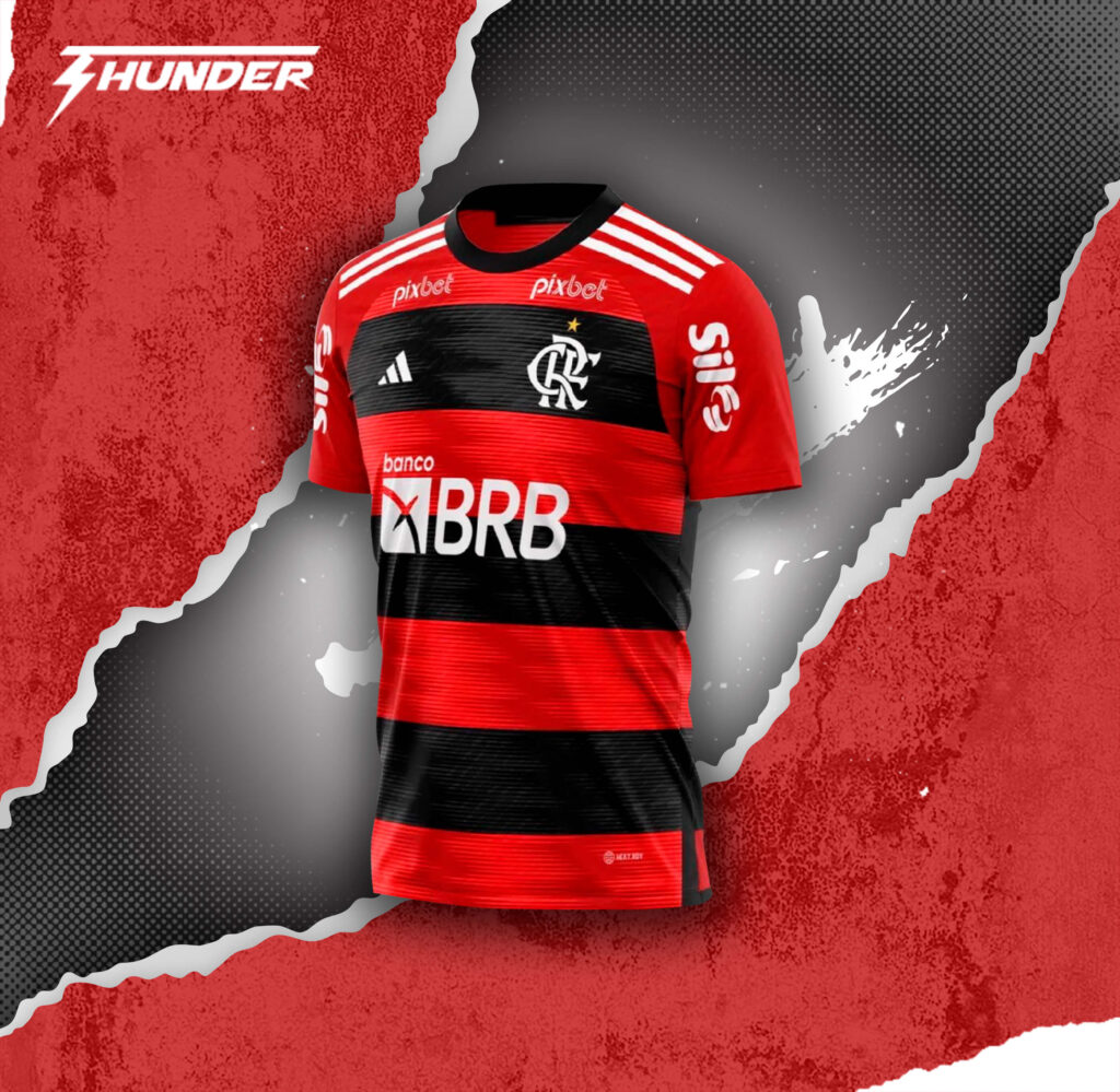 Camiseta Flamengo Local 2023-24 - camiseta