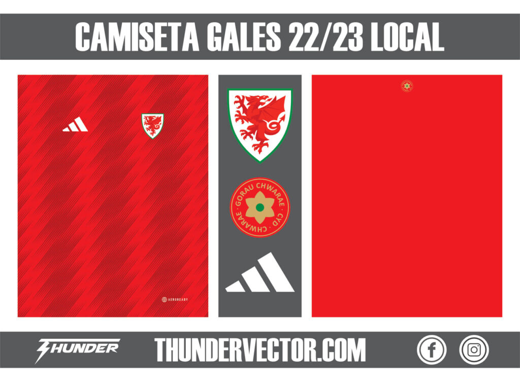 Camiseta Gales 22-23 Local
