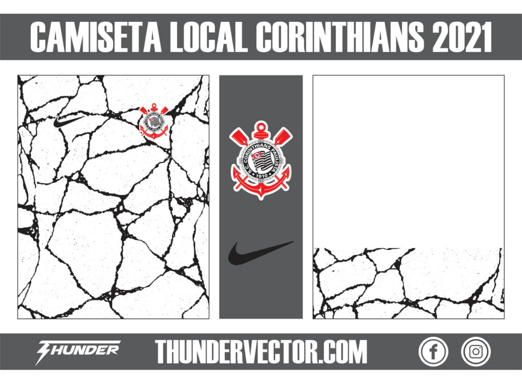 Camiseta Local Corinthians 2021