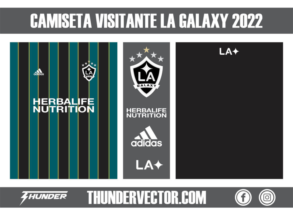 Camiseta Visitante LA Galaxy 2022