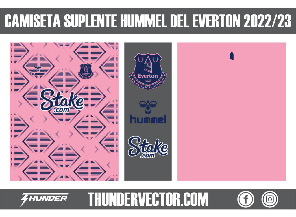 Camiseta suplente Hummel del Everton 2022-23