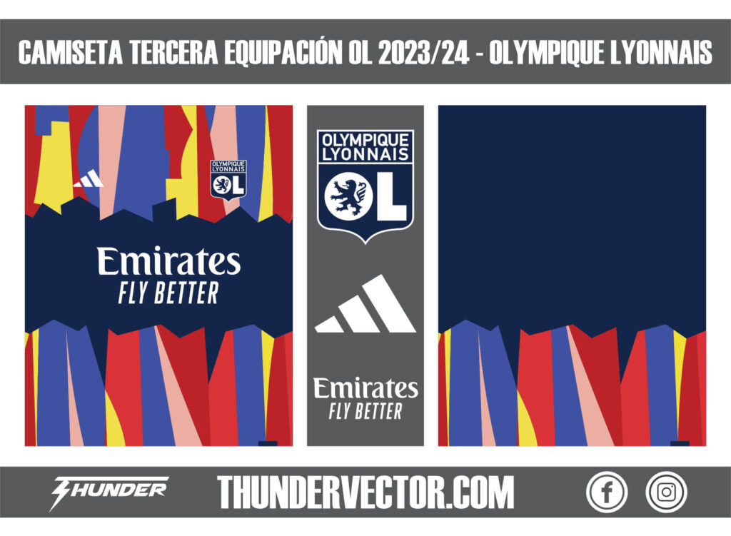 Camiseta tercera equipación OL 2023-24 - Olympique Lyonnais