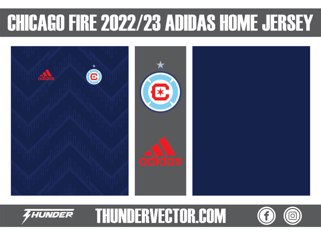 Chicago Fire 2022-23 adidas Home Jersey