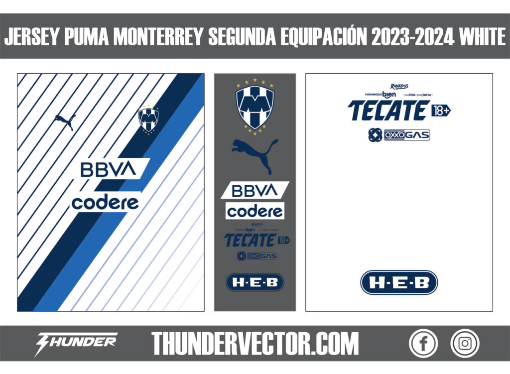 Jersey Puma Monterrey Segunda Equipación 2023-2024 White