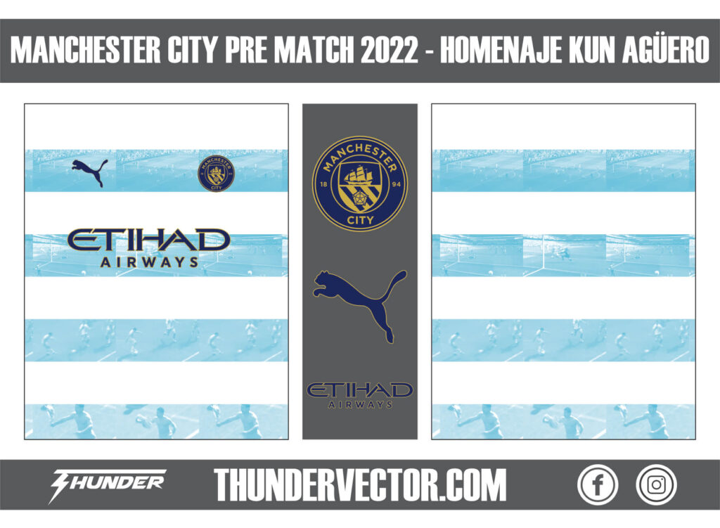 Manchester City Pre Match 2022 - Homenaje Kun Agüero