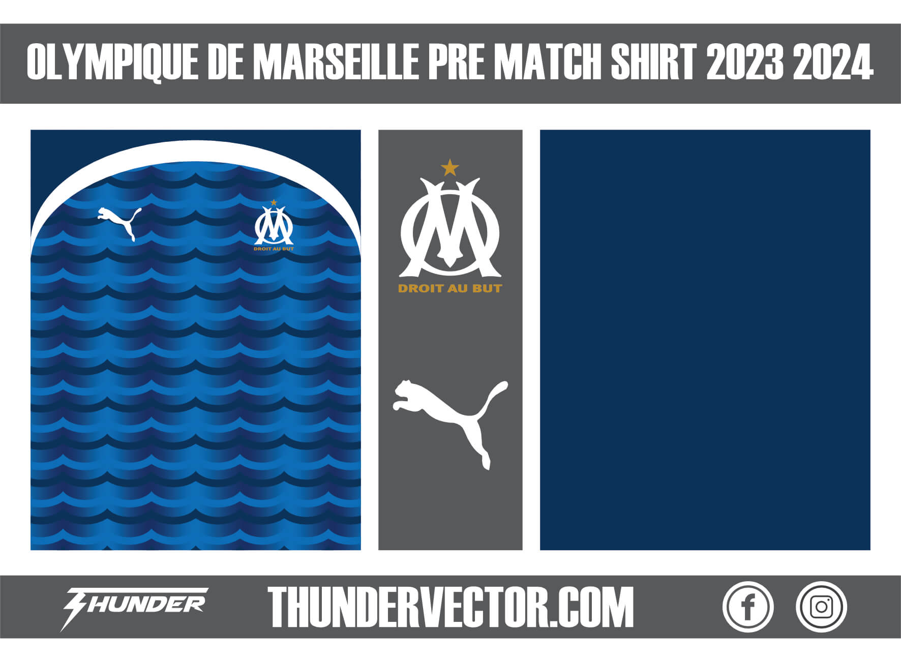 OLYMPIQUE DE MARSEILLE DOMICILE 23/24 - My Maillots