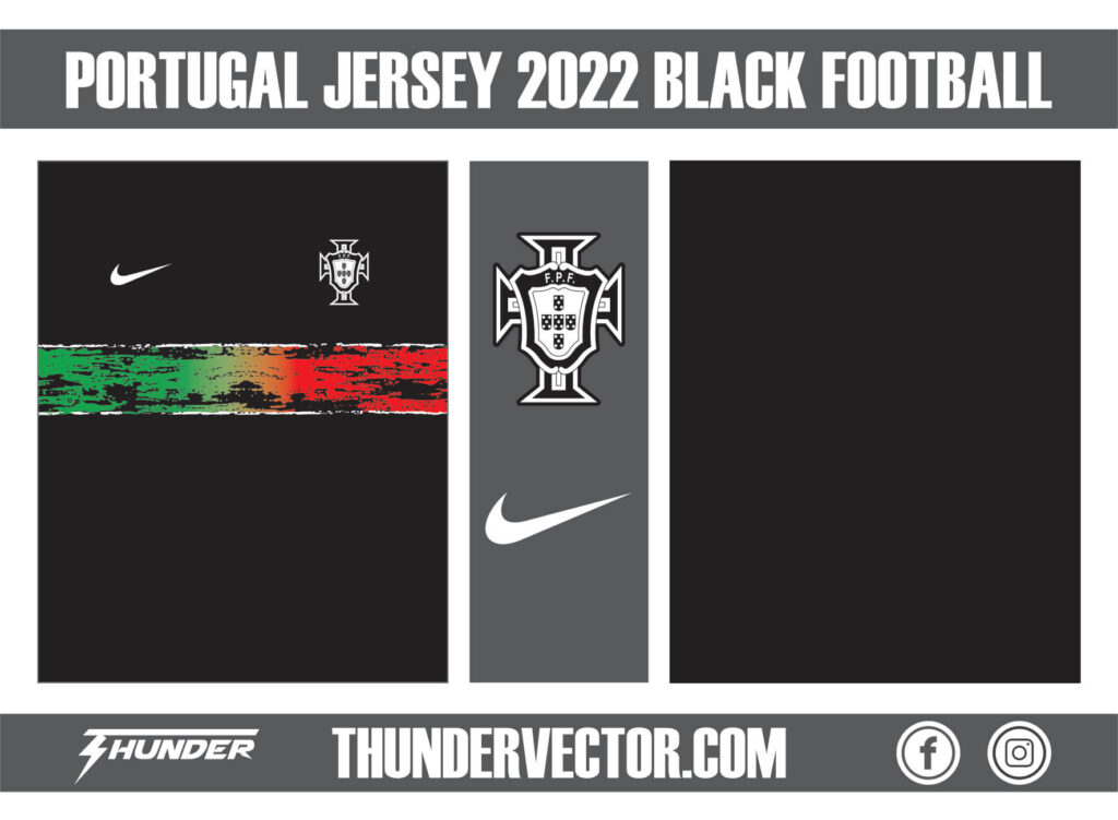 Portugal Jersey 2022 Black Football