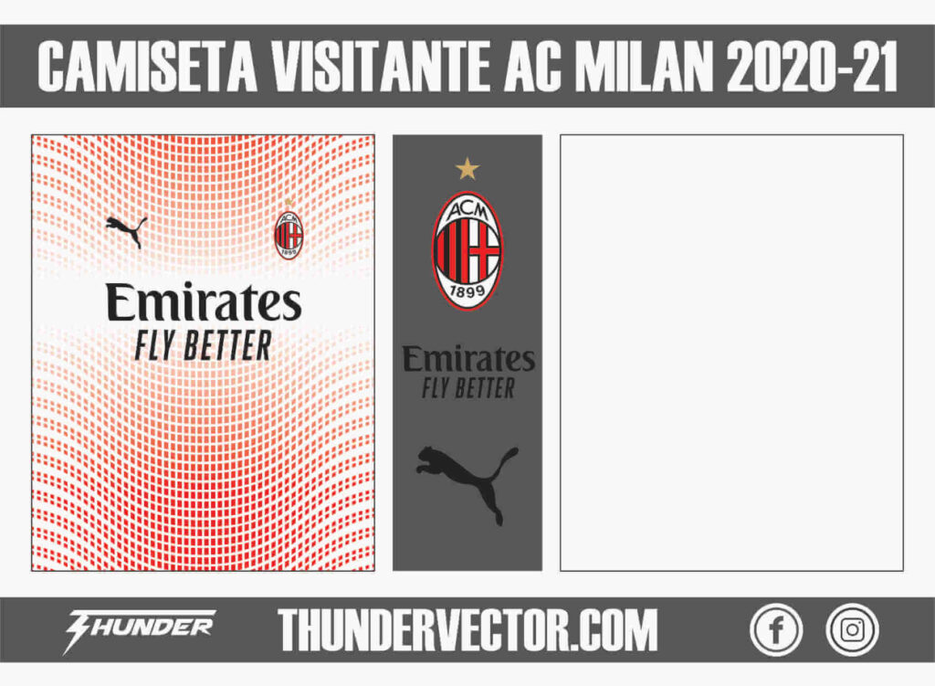 Camiseta Visitante AC Milan 2020-21