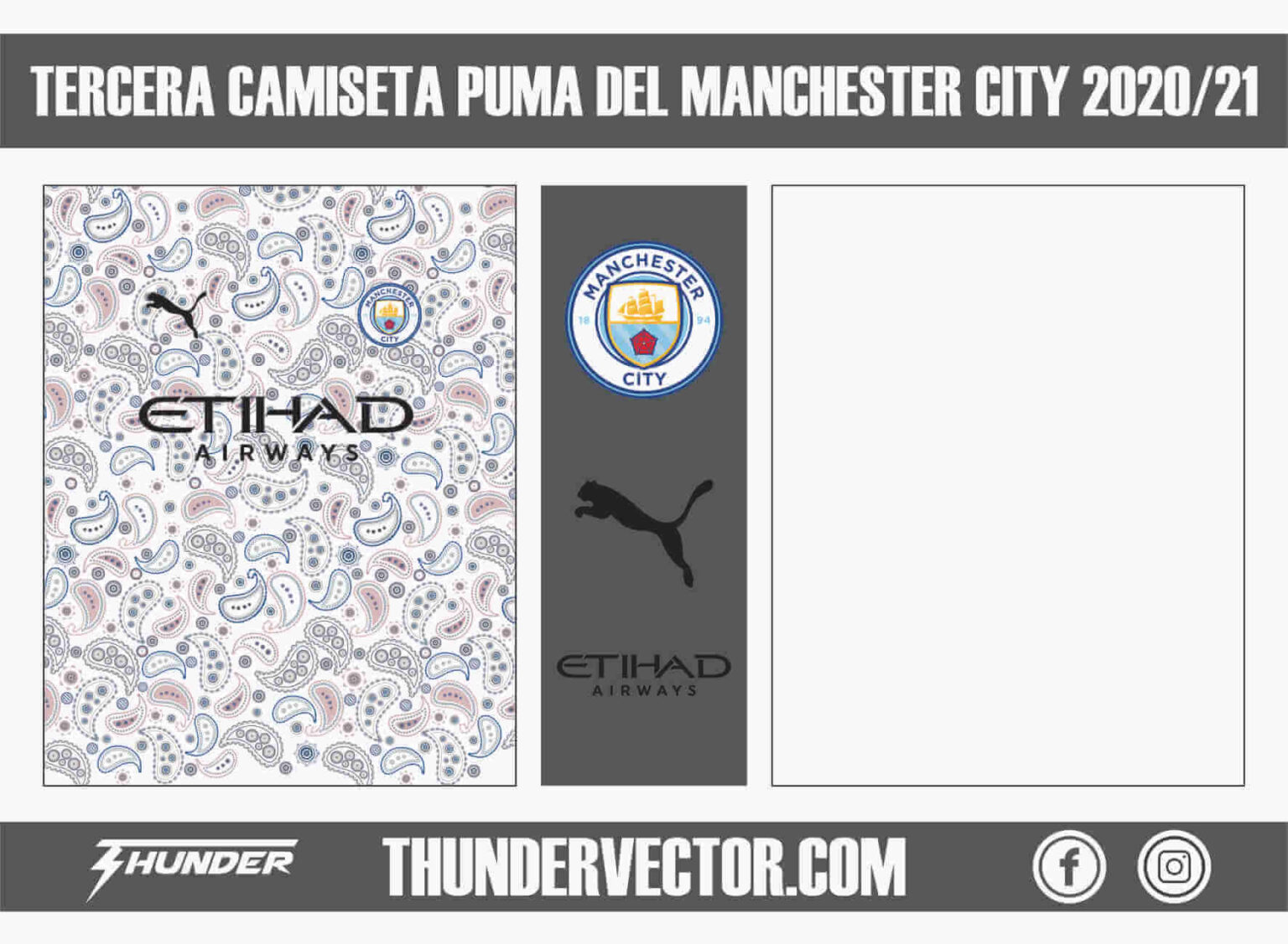 Tercera Camiseta Puma Del Manchester City 2020 21