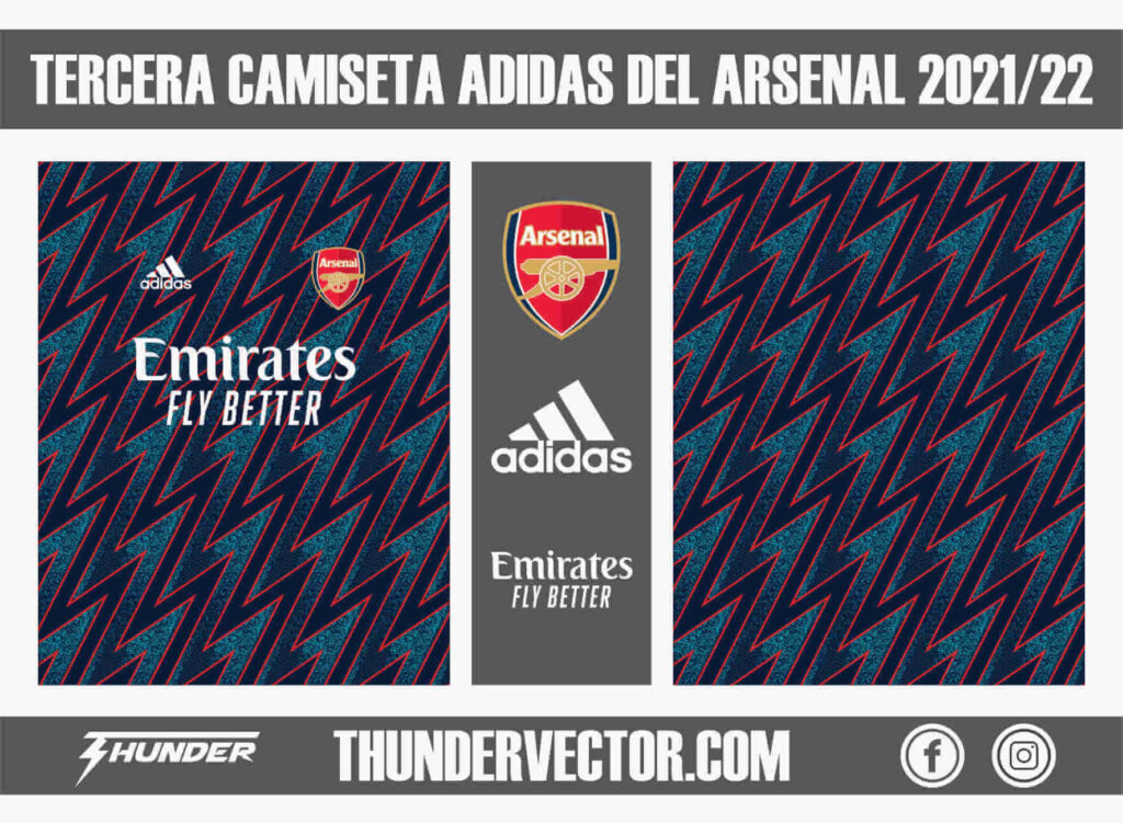 Tercera camiseta adidas del Arsenal 2021-22