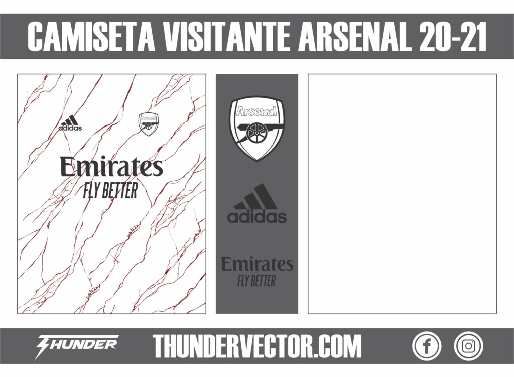 Camiseta Visitante Arsenal 20-21