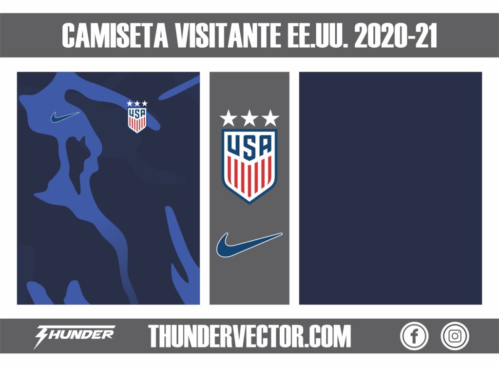Camiseta Visitante EE.UU. 2020-21
