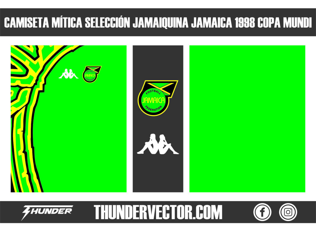 Camiseta Mítica Selección Jamaiquina Jamaica 1998