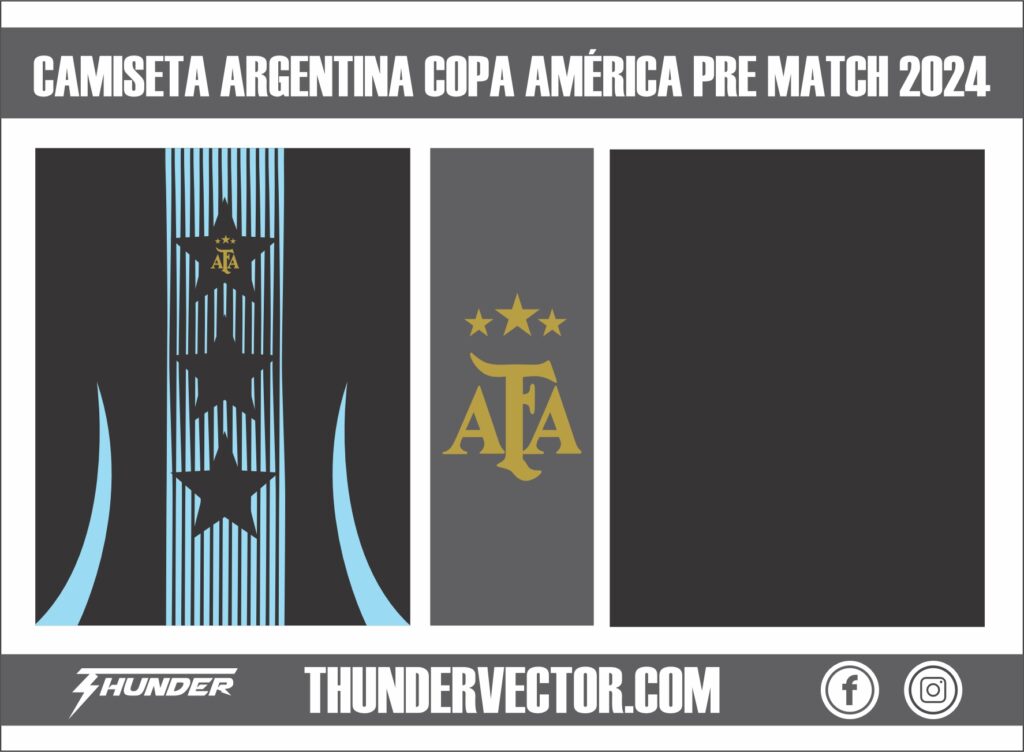Camiseta Argentina Copa América pre match 2024