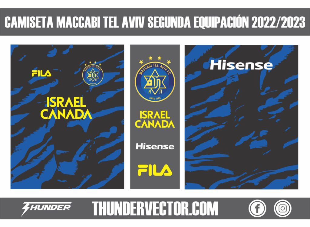 Camiseta Maccabi Tel Aviv segunda equipación 2022-2023